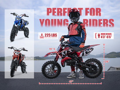 KAVO-DIRTBIKE-D2 49cc 2-Stroke Gas Kids Dirt Bike